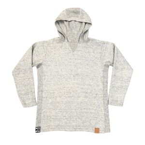 Women's Heather Gray Hooded Pullover Sweatshirt